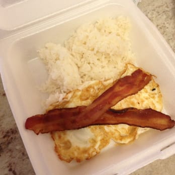 Me's BBQ - Bacon, eggs and rice for breakfast - Korean Near Me - Honolulu, Hawaii Me's BBQ - Bacon, eggs and rice for breakfast - Korean Near Me - Honolulu, Hawaii