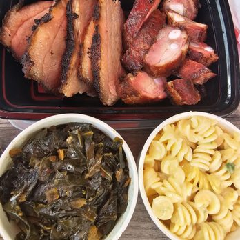 DCity Smokehouse - Bbq sample with spicy greens and Mac and cheese - Barbeque Near Me - Washington, DC, District of Columbia