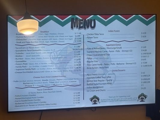 Menu photo 3 TACO PAPI Scottsdale, AZ