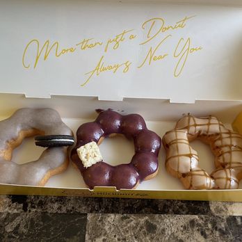 Mochinut - Cookies and cream, blueberry, and milk tea mochi donuts - Donuts Near Me - Austin, Texas