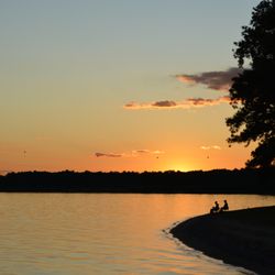 White Oak Creek Park Campground - Sunset from the campground