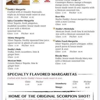 Nacho Daddy - Menu - New American Near Me - Las Vegas, Nevada