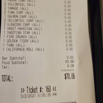 Show Sushi - Check for 2 AYCE Dinnertime - Sushi Bars Near Me - San Dimas, California