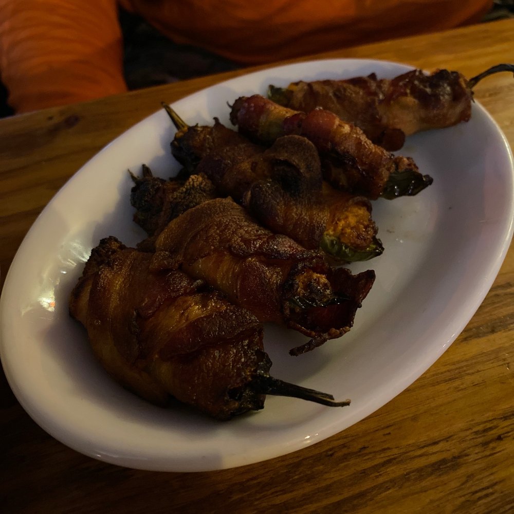 The Den - Stuffed jalapeños wrapped in bacon, yummy - Steakhouses Near Me - Dillon, Montana The Den - Stuffed jalapeños wrapped in bacon, yummy - Steakhouses Near Me - Dillon, Montana