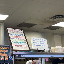 Julie's Diner - Specials menu board