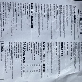 Nola Southern Grill - Menu - New American Near Me - Slidell, Louisiana