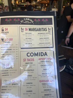 Menu photo 1 El Camino Boca Raton, FL Menu photo 1 El Camino Boca Raton, FL