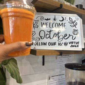 Virtue Juice + Coffee - Harvest Glow Jucie - Juice Bars & Smoothies Near Me - Vacaville, California Virtue Juice + Coffee - Harvest Glow Jucie - Juice Bars & Smoothies Near Me - Vacaville, California