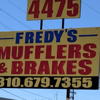 Fredy's Muffler & Brakes - His sign is very bright and easy to spot along rosecrans turning left from hawthorne blvd - Auto Repair Near Me - Hawthorne, California Fredy's Muffler & Brakes - His sign is very bright and easy to spot along rosecrans turning left from hawthorne blvd - Auto Repair Near Me - Hawthorne, California