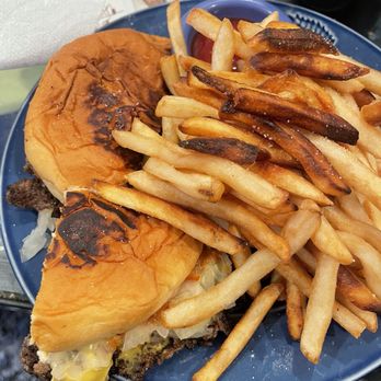 Lets Smash - Double smash burger. FF I cooked more when I got home. - Burgers Near Me - Los Angeles, California