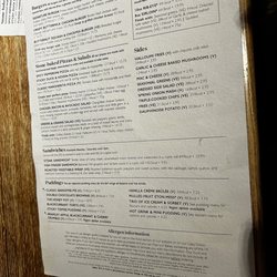 The Cuckoo - Menu