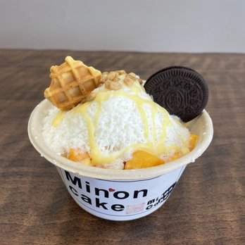 Minon Cake - mango snow ice - Bubble Tea Near Me - Los Angeles, California Minon Cake - mango snow ice - Bubble Tea Near Me - Los Angeles, California