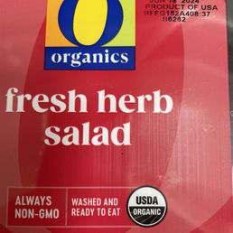 Love this organic salad mix -perfect combination and great taste.