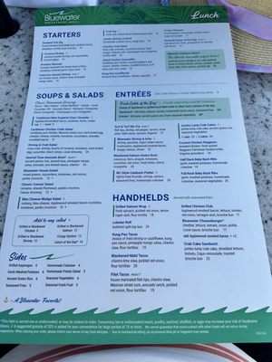 Menu photo 1 Bluewater Waterfront Grill Wrightsville Beach, NC Menu photo 1 Bluewater Waterfront Grill Wrightsville Beach, NC