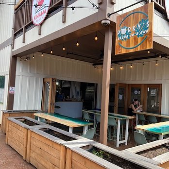 Porkys Kauai - Entrance and outdoor seating - Hawaiian Near Me - Koloa, Hawaii