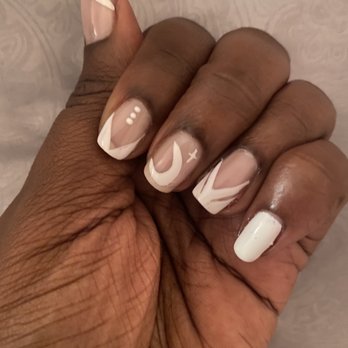The Nail Bar & Lash - The even more stupid looking left hand. Look at this 'moon" and this stupid crooked looking "cross or soggy letter T" idk wtf this is! - Nail Salons Near Me - Atlanta, Georgia The Nail Bar & Lash - The even more stupid looking left hand. Look at this 'moon" and this stupid crooked looking "cross or soggy letter T" idk wtf this is! - Nail Salons Near Me - Atlanta, Georgia