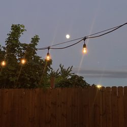 Last Days of Autumn Brewing - Moonshine on the patio. Literally
