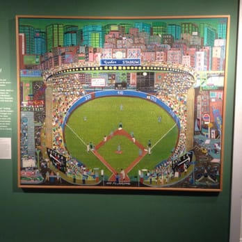 Fenimore Art Museum - Night Game - Yankee Stadium by Ralph Fasanella in 1981. - Art Museums Near Me - Cooperstown, New York Fenimore Art Museum - Night Game - Yankee Stadium by Ralph Fasanella in 1981. - Art Museums Near Me - Cooperstown, New York