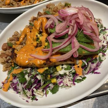 California Fish Grill - Mahi Mahi Bowl Cali Style - Seafood Near Me - Riverside, California