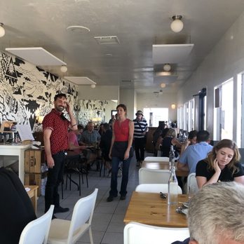 La Copine - Inside the restaurant ... cool vib. A lot of hipster types. - New American Near Me - Yucca Valley, California La Copine - Inside the restaurant ... cool vib. A lot of hipster types. - New American Near Me - Yucca Valley, California