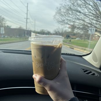 Spencer's Coffee - Iced coconut latte with oat milk - Coffee & Tea Near Me - Bowling Green, Kentucky