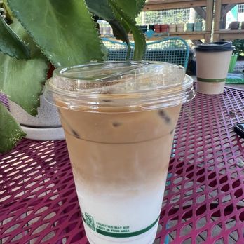 Green Living by Design - Iced lavender matcha and a mocha - Landscaping Near Me Green Living by Design - Iced lavender matcha and a mocha - Landscaping Near Me