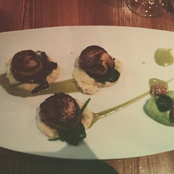 Bliss - Seared scallops ! - New American Near Me - San Antonio, Texas