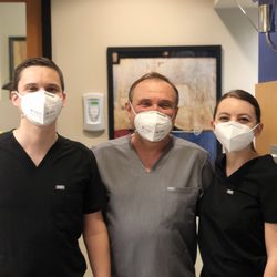 Dr's Daniel, his father Dr. Michael, and wife Dr. Kristina!