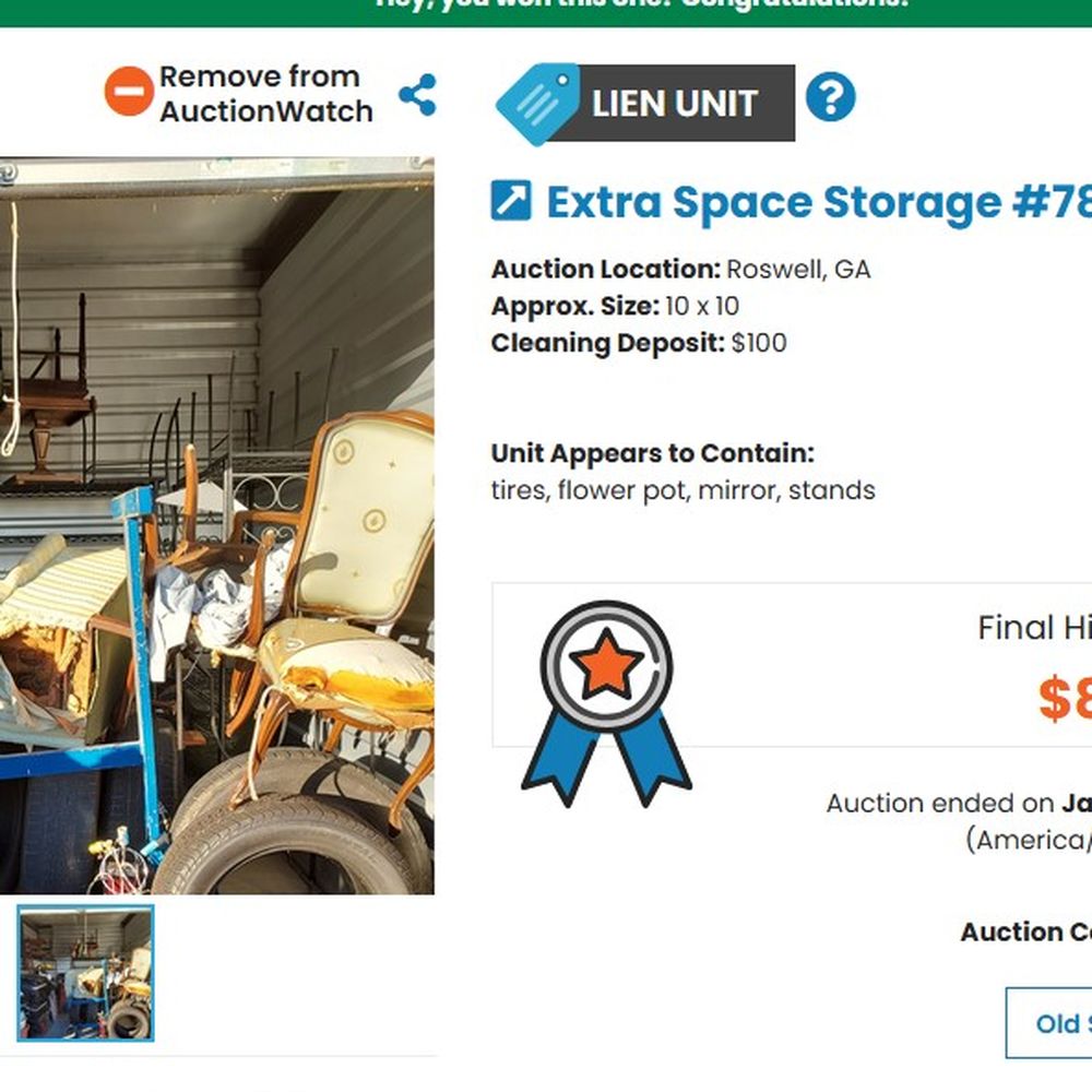 Extra Space Storage - This is what was advertised as an auction. - Self Storage Near Me - Roswell, Georgia