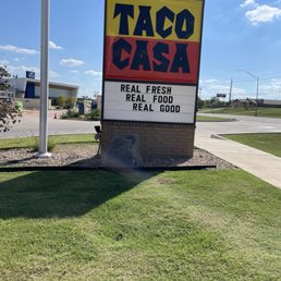 Sign outside restaurant