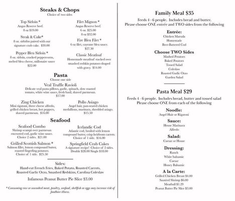 Menu photo 6 Springfield Grille Mars, PA