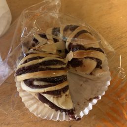 75% of a red bean bun