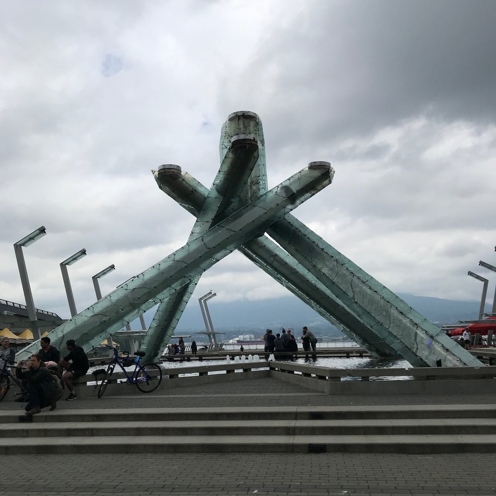 Olympic Cauldron - looking out over the harbour - Public Art Near Me - Vancouver, British Columbia Olympic Cauldron - looking out over the harbour - Public Art Near Me - Vancouver, British Columbia
