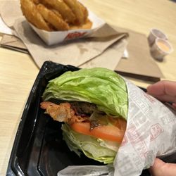 Habit Burger & Grill - Chicken Club with extra lettuce and lettuce wrap