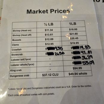 Cap’t Loui Henderson - Prices on 6/14/24 - Seafood Near Me - Las Vegas, Nevada Cap’t Loui Henderson - Prices on 6/14/24 - Seafood Near Me - Las Vegas, Nevada