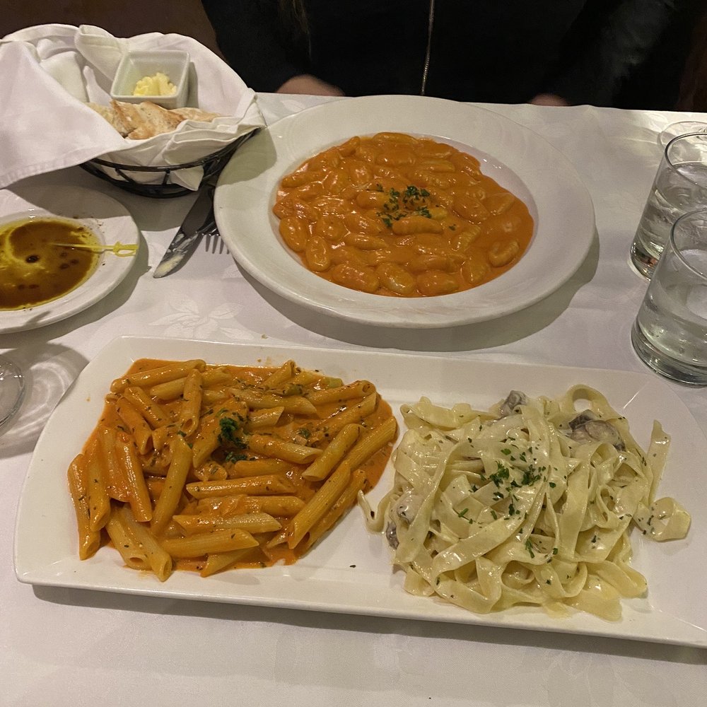 Donatello Restaurant - Absolute favourite Italian restaurant in Toronto. Penne ala vodka, fettuccini with mushrooms and gnocchi with a rose sauce - Italian Near Me - Toronto, Ontario Donatello Restaurant - Absolute favourite Italian restaurant in Toronto. Penne ala vodka, fettuccini with mushrooms and gnocchi with a rose sauce - Italian Near Me - Toronto, Ontario