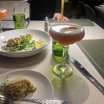 Dapper Dine & Lounge - Bourbon Bee and Dapper King Salmon - Cocktail Bars Near Me - Riverside, California