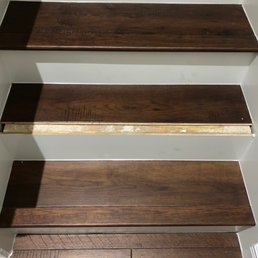 My house painter nearly fell down the stairs when this step came apart underneath his foot.