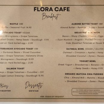 Flora Cafe - Cafes Near Me - Bonita, California