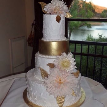 Elegance On Display - Beautiful texture and the gold looked lovely! Well done! Oh it tasted great by the way too! - Desserts Near Me - Fallbrook, California