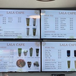 Cafe and milk tea Menu Cafe and milk tea Menu