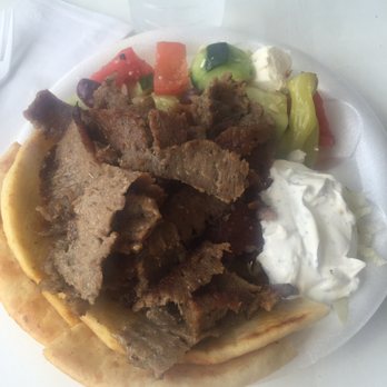Mediterranean Deli - Open faced gyro with Greek salad - Greek Near Me - Orlando, Florida Mediterranean Deli - Open faced gyro with Greek salad - Greek Near Me - Orlando, Florida