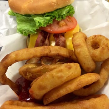 Travis AFB Bowling Center - Bacon Cheeseburger & Onion Rings - Bowling Near Me - Travis AFB, California Travis AFB Bowling Center - Bacon Cheeseburger & Onion Rings - Bowling Near Me - Travis AFB, California