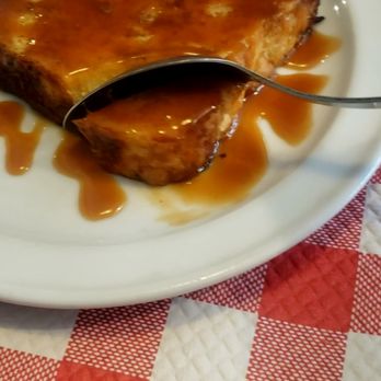 Au Cochon de Lait - Special dessert. Kinda like french toast bread with a Carmel sauce - French Near Me - Paris, 75 Au Cochon de Lait - Special dessert. Kinda like french toast bread with a Carmel sauce - French Near Me - Paris, 75