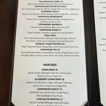 The Camphouse - Drink menu - Bars Near Me - Diamondhead, Mississippi