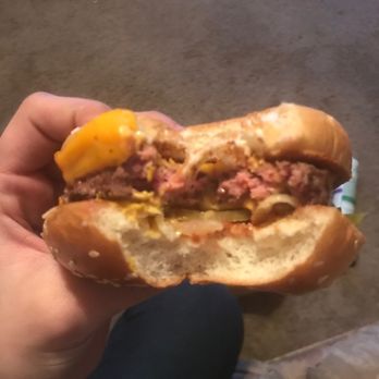 McDonald's - Quarter pounder meal , full of blood !!!!! - Fast Food Near Me - Baytown, Texas