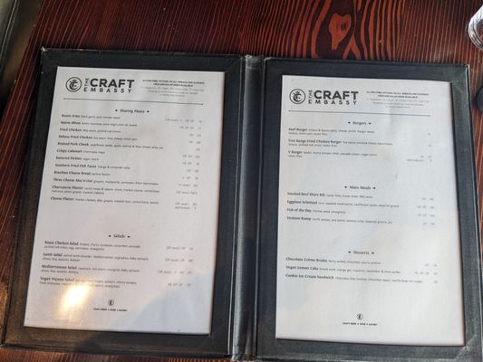 Menu photo 1 The Craft Embassy Christchurch, CAN Menu photo 1 The Craft Embassy Christchurch, CAN