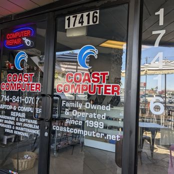 Coast Computer - Front of Coast Computer 17416 beach blvd Huntington beach - IT Services & Computer Repair Near Me - Huntington beach, California