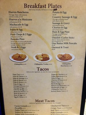 Menu photo 1 Sandra's Mexican Restaurant San Antonio, TX