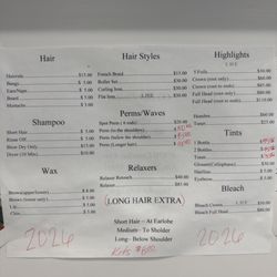 Service Menu
